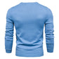 Thickness Pullover Men O-neck Solid Color Long Sleeve Warm Slim Sweaters Men Men's Sweater Pull Male Clothing