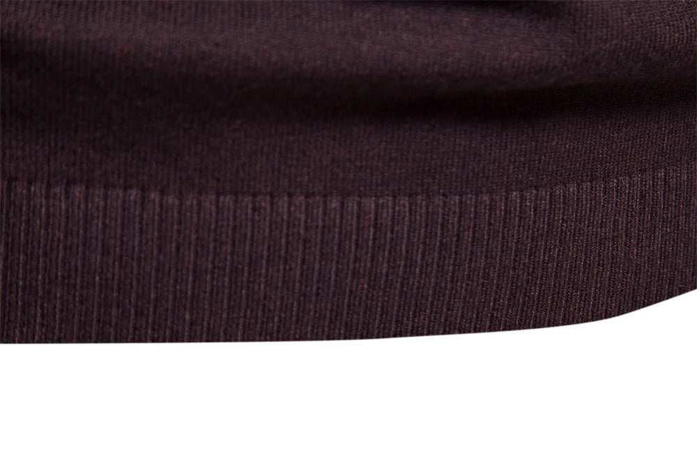 Thickness Pullover Men O-neck Solid Color Long Sleeve Warm Slim Sweaters Men Men's Sweater Pull Male Clothing