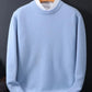 Cozy Autumn Essential Men's Oversized Knitted O-neck Effortlessly Stylish & Comfortable Pullover Sweater