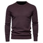 Thickness Pullover Men O-neck Solid Color Long Sleeve Warm Slim Sweaters Men Men's Sweater Pull Male Clothing