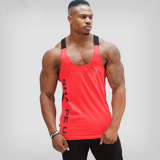 Hot Bodybuilding Fitness Singlets Muscle Vest For Men Tee Looose Tank Top