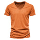 Quality 100% Cotton Men T-shirt Fashion Cut Design Slim Fit Soild Men's t-shirt Tops Tees Brasil Short Sleeve T Shirt For Men
