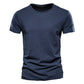 Quality 100% Cotton Men T-shirt Fashion Cut Design Slim Fit Soild Men's t-shirt Tops Tees Brasil Short Sleeve T Shirt For Men